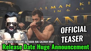 MEGASTAR SALMAN KHAN'S SIKANDAR OFFICIAL TEASER RELEASE DATE HUGE ANNOUNCEMENT | AAMIR ANSARI