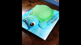 How To Make A 3D Turtle cake