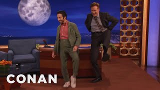 Simon Helberg & Conan Do The High Pants Walk | CONAN on TBS