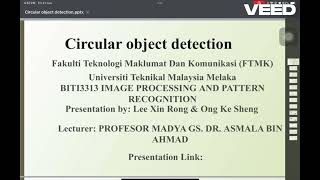 Circular Object Detection - Image Processing & Pattern Recognition Project