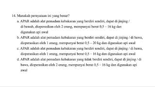 80 SOAL SKB/PPPK ANALIS KEBAKARAN DIJAMIN KELUAR HOTS BANGET PART 1