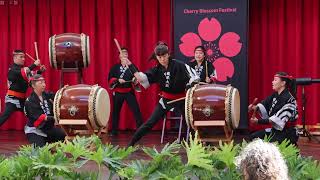 Ryugen Taiko 龍眼太鼓 - Show 1 - Cherry Blossom Festival @ Ala Moana Center  [4K]