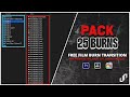 FREE PACK 25 FILM BURN TRANSITION - For Premiere Pro, Final Cut, Davinci Resolve