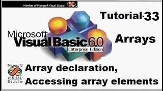 Arrays | declaration of arrays | array data structure in visual basic programming Tutorial 33