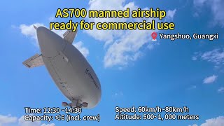 AS700 manned airship ready for commercial use