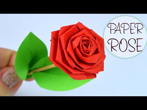 How to make ROSE OF PAPER / DIY Paper Crafts How to make ROSE OF PAPER / DIY Paper Crafts