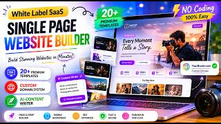 🚀 White Label Single Page Website Builder SaaS | No Coding Required