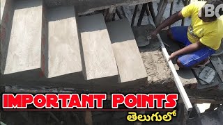 Amazing Techniques construction Rendering sand and cement for Brick steps // in telugu//