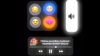 Yennai Maatrum Kadhale 💞 song black screen whatsapp status | Trending Instagram Neon Lyrical Edit 💗