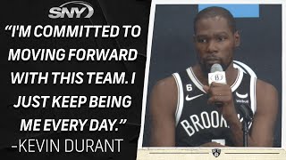 Kevin Durant on returning to the Nets after summer trade request, committed to Brooklyn | SNY