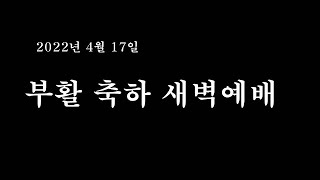 안양북부교회 부활 축하 새벽예배 (2022년 4월 17일)