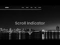 Build a Smooth Navigation Menu with Scroll Indicator Bar | HTML, CSS & JavaScript Tutorial