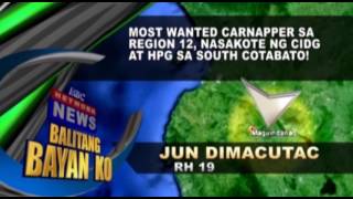 MOST WANTED CARNAPPER SA REGION 12, NASAKOTE NG CIDG AT HPG SA SOUTH COTABATO!