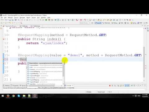 Ajax in Spring MVC Framework Ajax in Spring MVC Framework