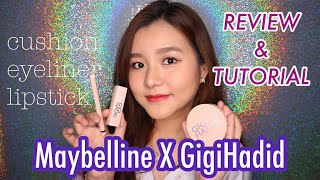 MAYBELLINE X GIGI HADID : Tutorial \u0026 Review (BAHASA)