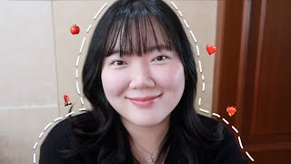 [GRWM] 오랜만에 돌아온 GRWM🍎 | 산뜻한 파데프리 메이크업 가보자고👊🏻 | 찐인생템들 보여드릴게요 진짜임 | 뉴진스 디토 커버곡 속 메이크업💄