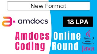 Re-Uploaded | Amdocs | New Format | Java | Technical Interview | Online Round | Data Structures
