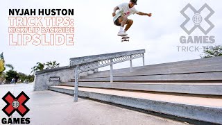 NYJAH HUSTON: Kickflip Backside Lipslide Trick Tips | World of X Games