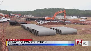 What are the environmental impacts of construction in Durham?