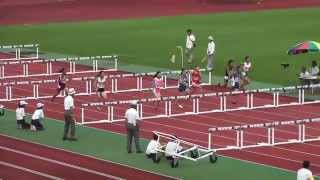 2015京都ジュニアオリンピック選考会　女子B100mH決勝