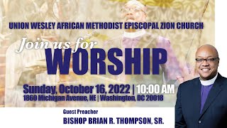 Union Wesley AME Zion Church Lay Sunday with Bishop Brian R. Thompson, Sr.