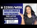 🔥$1300-$2500 WEEKLY TO SEND E-MAILS (NO PHONE) + GET A FREE LAPTOP! EASY WORK FROM HOME JOBS