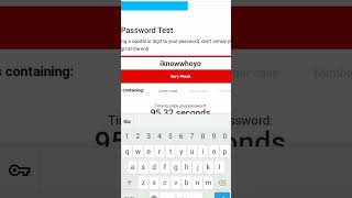 password strength........ test