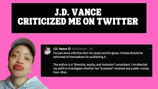 J D Vance Tweeted About Me