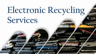 Electronic Recycling - Rapid Solutions Services