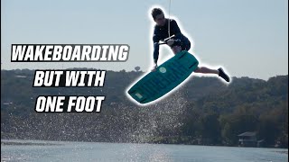 WAKEBOARDING BUT WITH ONE FOOT