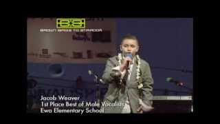 Jacob Weaver 1st Place Best of Male Vocalists - Ewa Elementary School