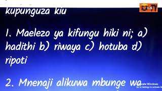 Learn Swahili comprehension(Ufahamu): Kifungu cha kwanza