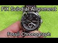 FIX Fossil Chronograph Subdials - How to Reset to Zero