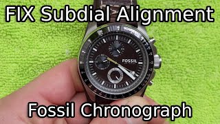 FIX Fossil Chronograph Subdials - How to Reset to Zero