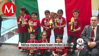 Niños mexicanos ganan concurso internacional de cálculo mental