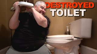 I DESTROYED OUR TOILET!