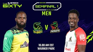LIVE | Semifinal | Jamaica Tallawahs vs St Kitts & Nevis Patriots | The 6IXTY Men