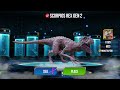 SCORPIOS REX GEN 2 in JURASSIC WORLD THE GAME??!?!?