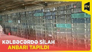 Hərbçilərimiz Kəlbəcərin Heyvəli kəndində yeni iri silah-sursat anbarı aşkar ediblər