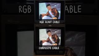 Dreamcast Composite Vs Scart cable comparison #shenmue #segadreamcast #dreamcast #scart #sonypvm