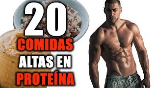 20 COMIDAS ALTAS EN PROTEÍNA