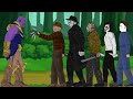 Thanos vs tyrant,Jason Voorhees,Michael Myers,Freddy Krueger and Jeff the killer (drawing cartoon 2)