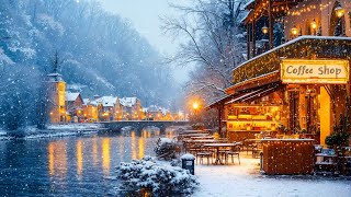 Winter Jazz Retreat by The Canal - Relaxing Jazz Music at Quiet Cafe for Study, Work and Focus