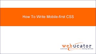 How To Write Mobile-first CSS