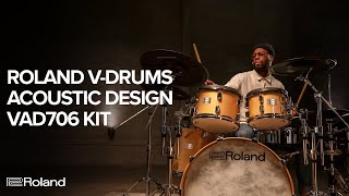 Introducing the Roland V-Drums Acoustic Design VAD706 Electronic Drum Kit