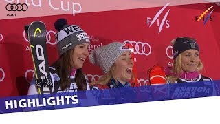 Shiffrin takes slalom for 7th World Cup win of season in Zagreb | Highlights
