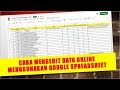 Cara Edit Data Online dengan Google Spreadsheet