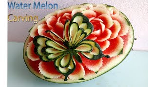 Butterfly Carving | Watermelon new design | carving fruits | By BÀN TAY ĐEN #carving #watermelon