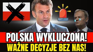 MACRON ZWOŁUJE KOLEJNY SZCZYT. POLSKA POZA KLUCZOWYMI ROZMOWAMI!