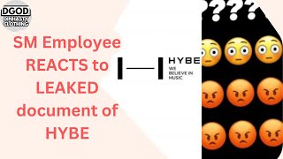 HYBE's SHOCKING Document LEAKS and This SM Employee Is FURIOUS!